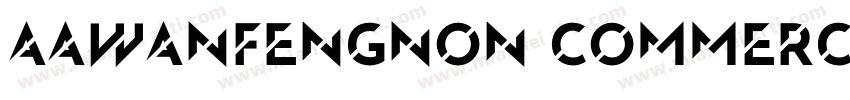 AaWanfengNon CommercialUse字体转换